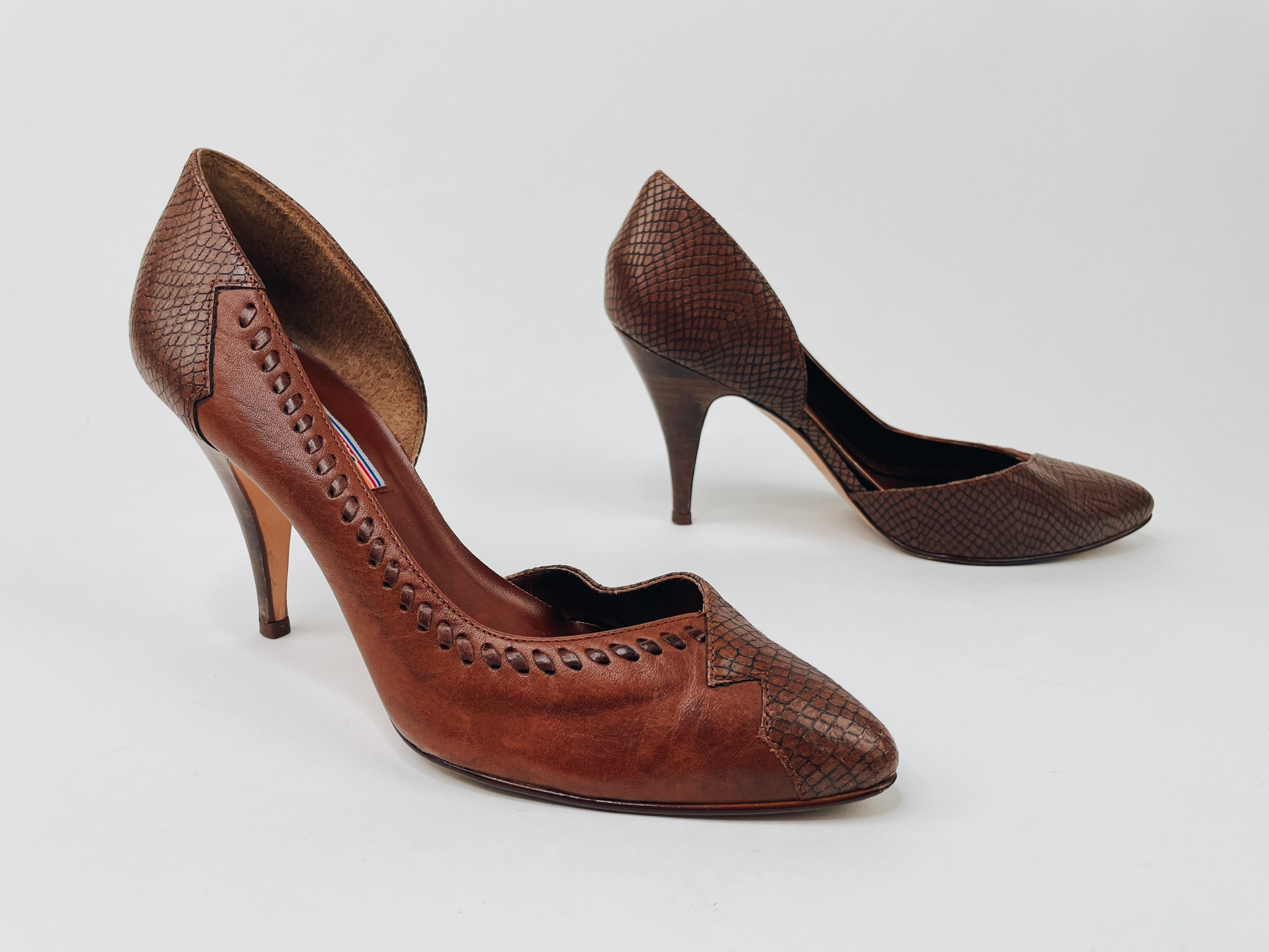 Dark Brown Heels - Etsy Singapore