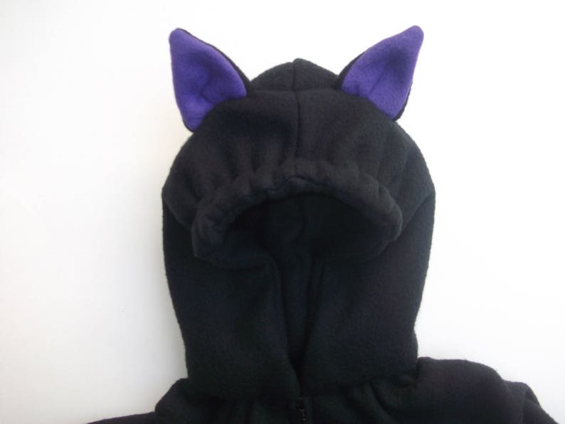 Little Black Cat Costume Baby Black Cat Kitten Black Fleece | Etsy