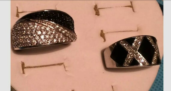 Sterling silver statement ring lot - image 1