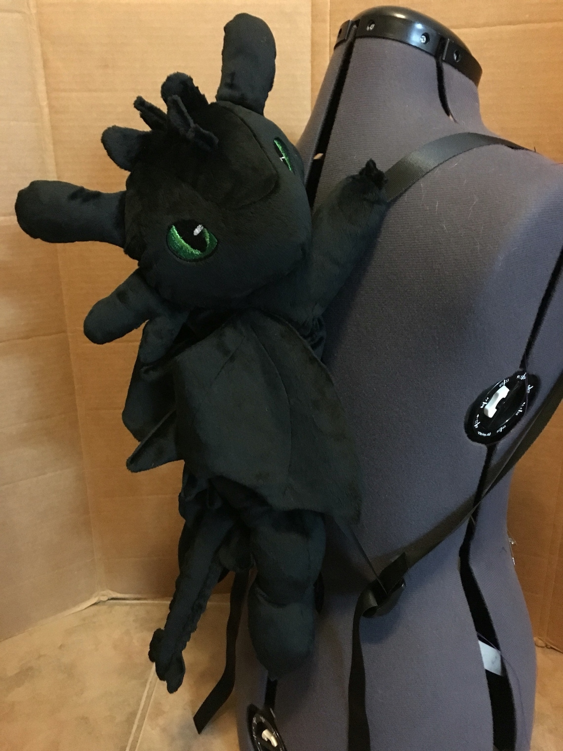 Made to Order Black Dragon Backpack Etsy UK