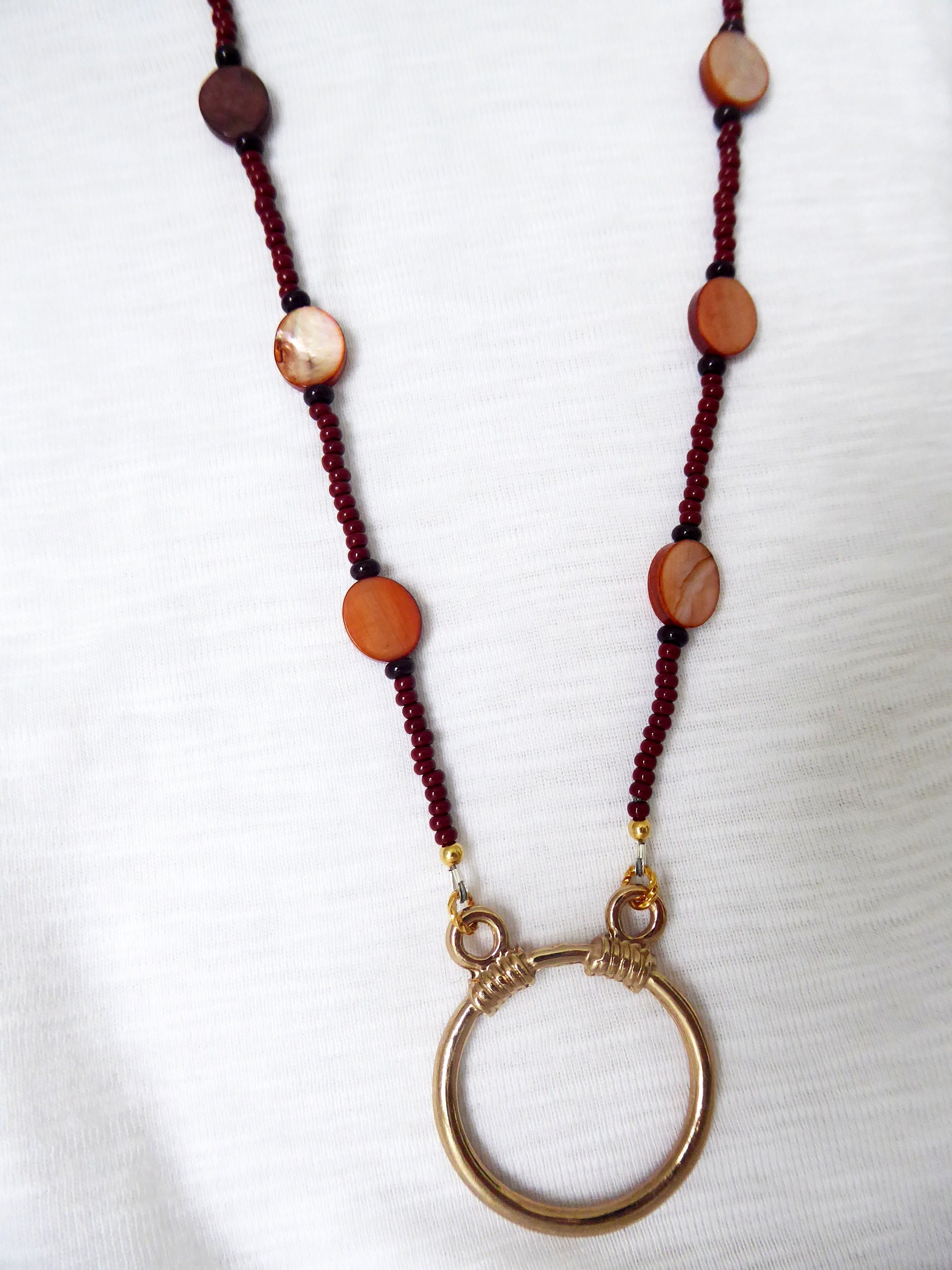 Eyeglasses Loop Necklace Lanyard Glasses Loop Necklace Etsy