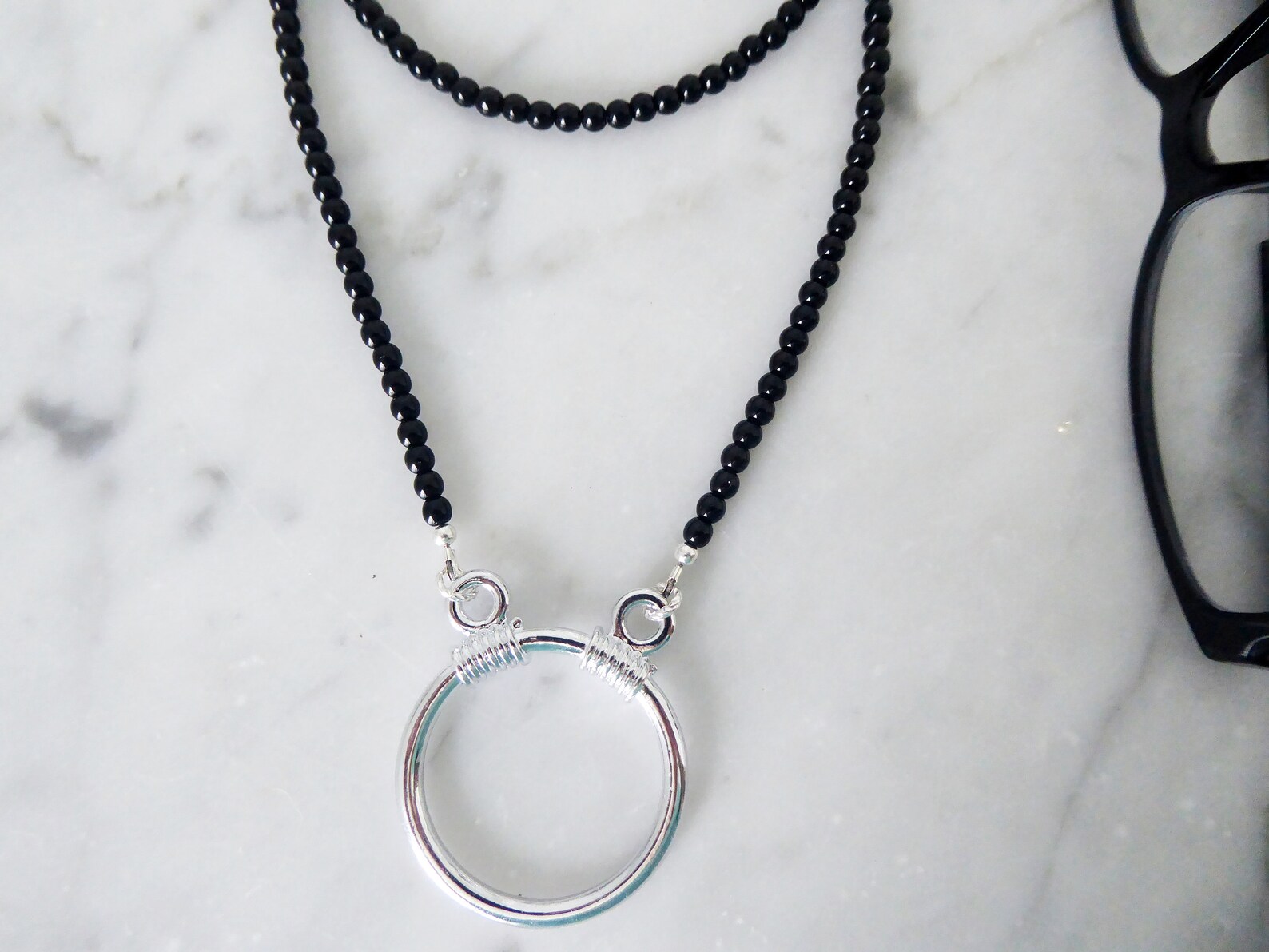 Eyeglasses Loop Necklace Eyeglass Necklace w Loop Glasses Etsy