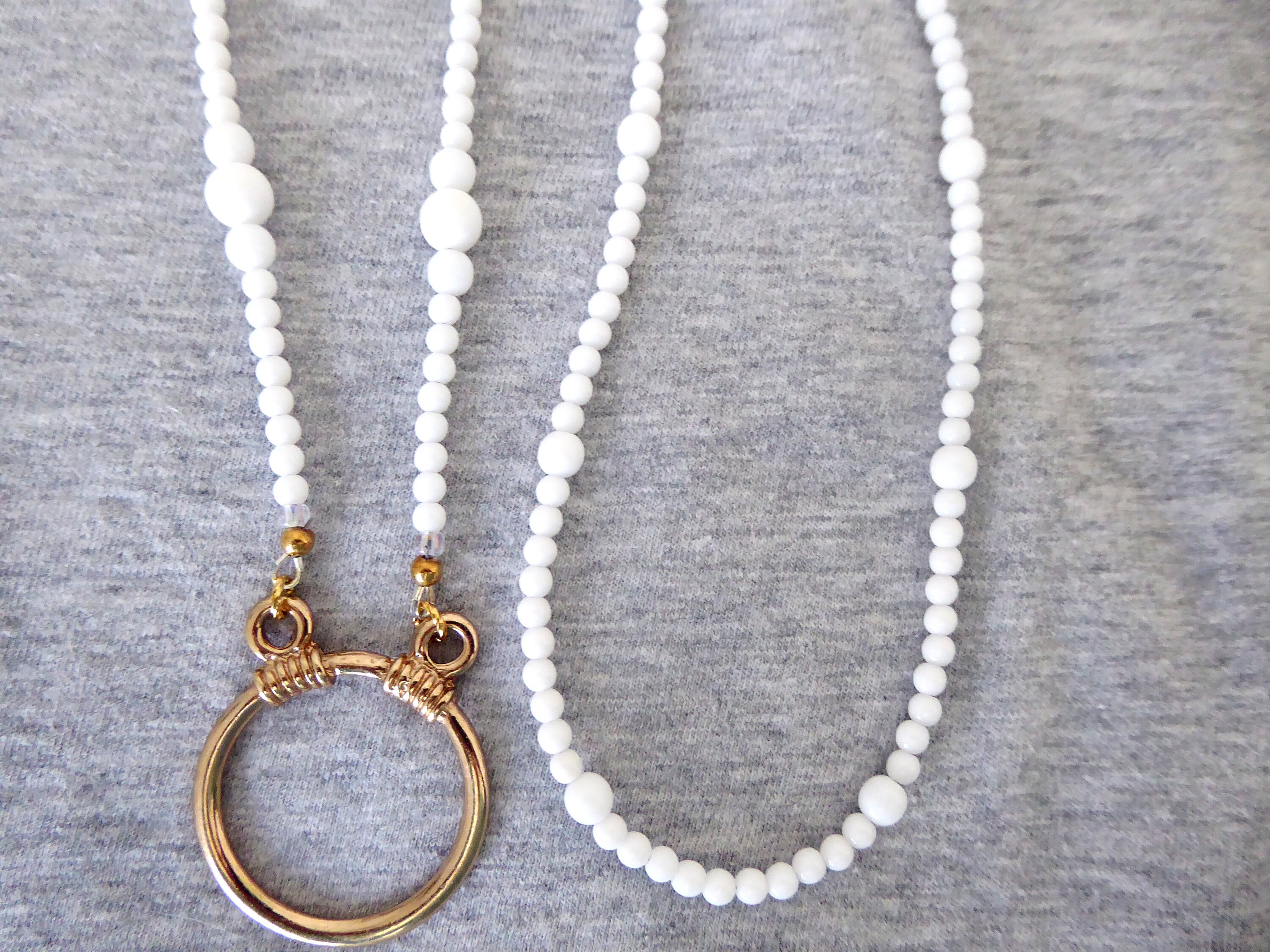 Eyeglass Necklace w Loop Glasses Loop Necklace Reading Etsy