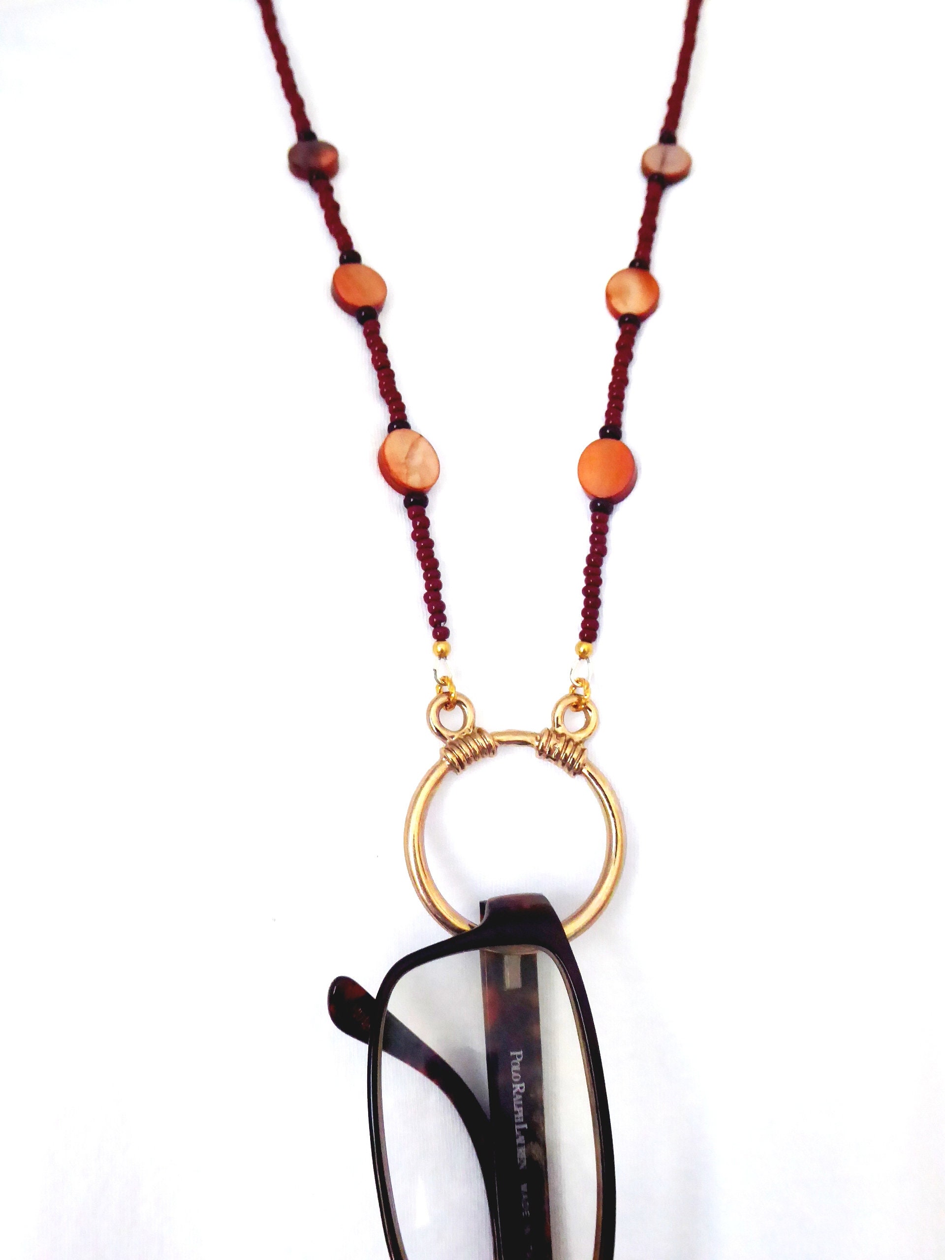 Eyeglasses Loop Necklace Lanyard Glasses Loop Necklace Etsy