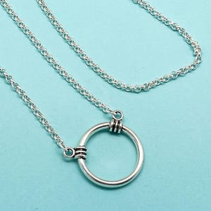Silver Eyeglass Loop Necklace, Glasses Holder Necklace, Reading Glasses, Sunglasses Lanyard, Unisex Glasses Necklace, Eyeglass Chain