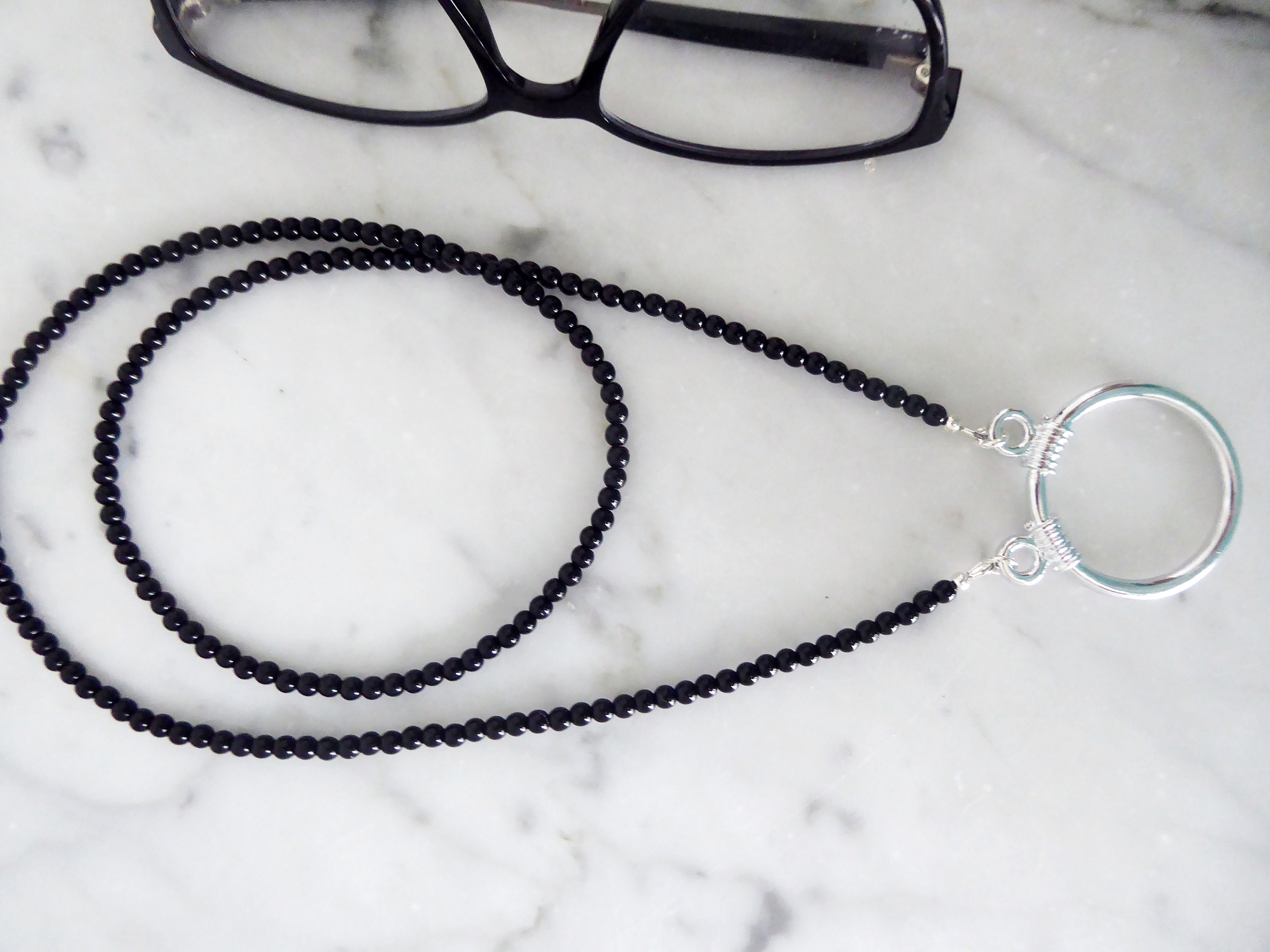 Eyeglasses Loop Necklace Eyeglass Necklace w Loop Glasses Etsy