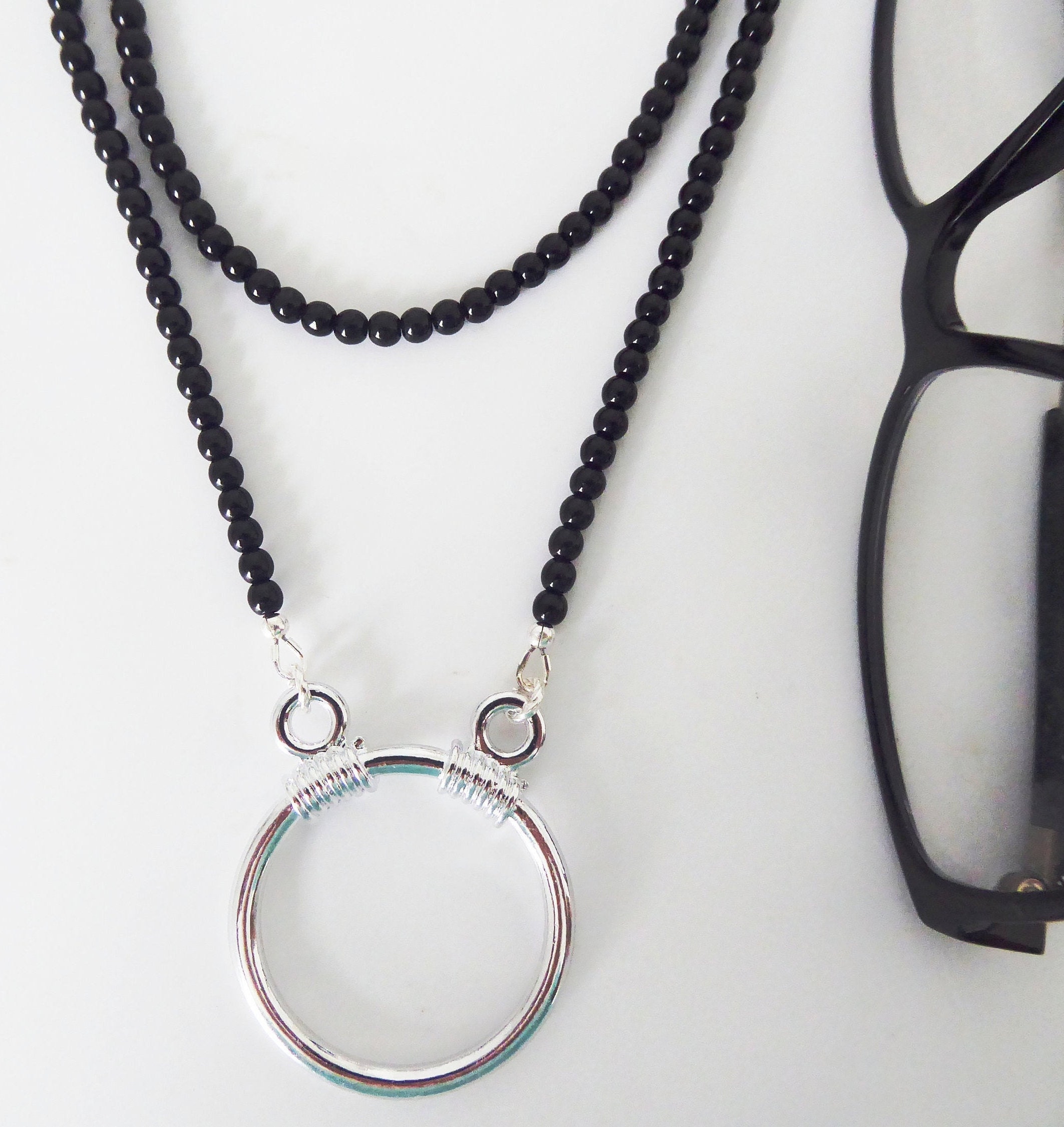 Eyeglasses Loop Necklace Eyeglass Necklace w Loop Glasses Etsy