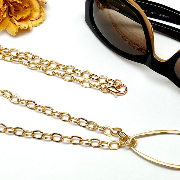 Gold Eyeglass Chain - Etsy