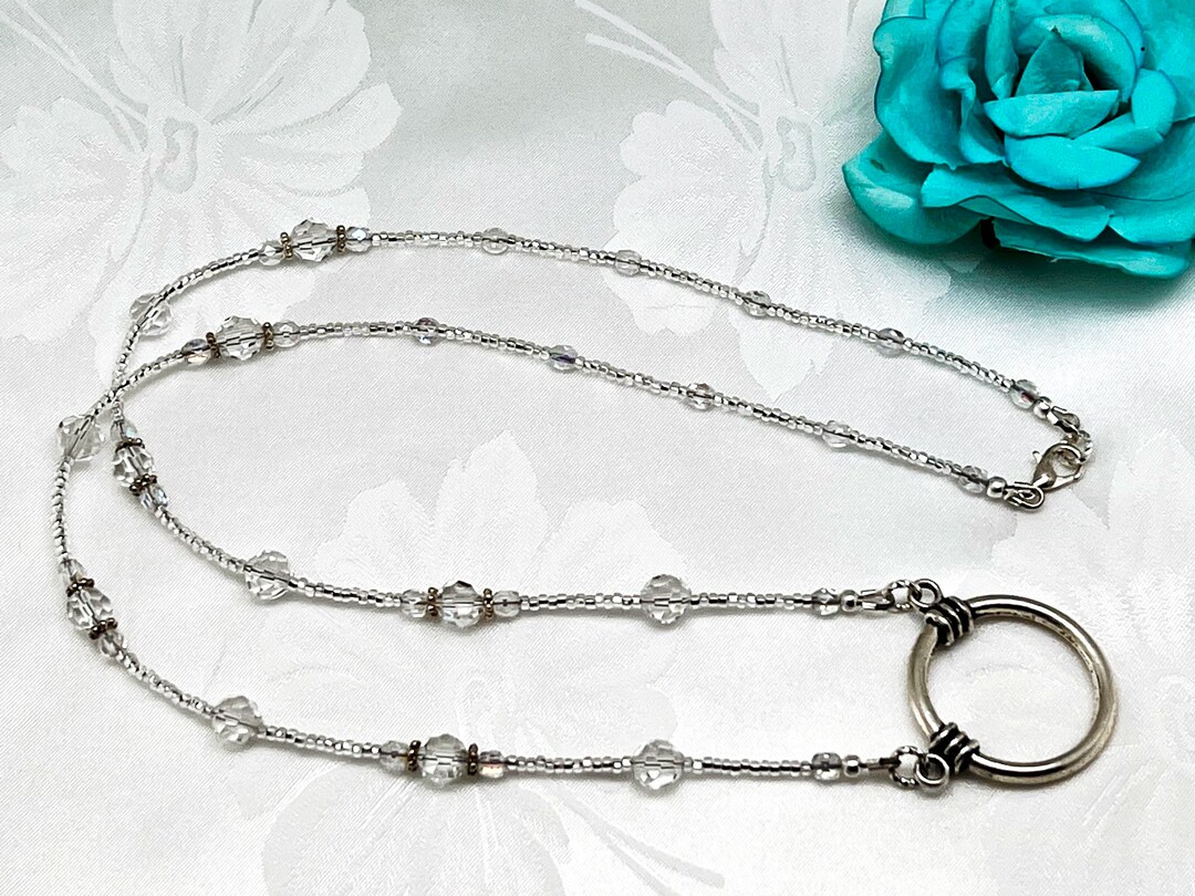 Short Eyeglass Loop Necklace Glasses Holder Necklace Reading Etsy
