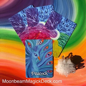 Moonbeam Magick Oracle Card Deck SIGNED rainbow GIFT divination tarot psychic witchy artist Sapphire Moonbeam image 10