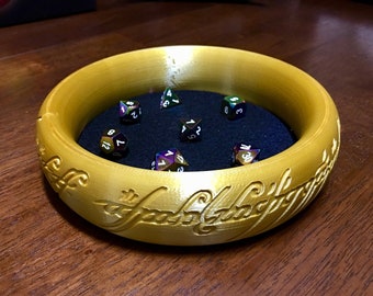 3D Printed One Ring Dice Bowl