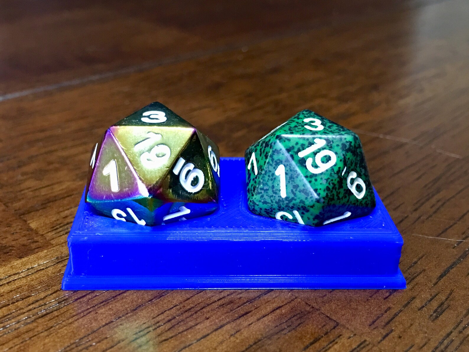 3D Printed Double Dice D20 or D10 Holder Perfect for Health Etsy
