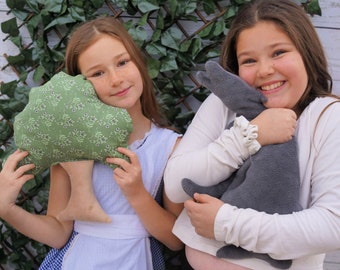 Wolf and Tree Stuffies - PDF Sewing Pattern