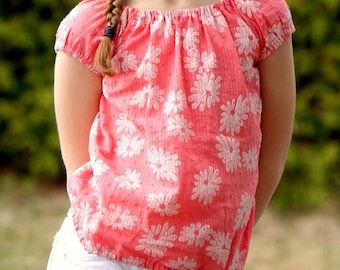 River Blouse - PDF sewing pattern for girls sizes 12m - 14 years