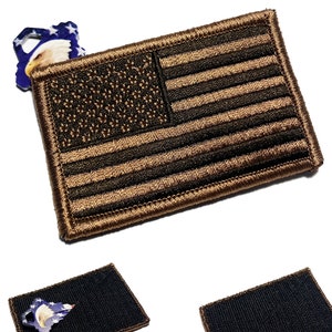 THE STASH PATCH® Hidden Compartment Tactical American Flag Morale patch Made For a Key, Money, or a Document (Choose Color)