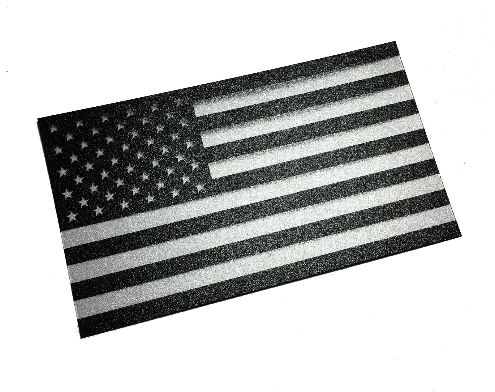 Subdued American Flags Tactical Military USA Decal JEEP 5"x3" Pair Matte Black