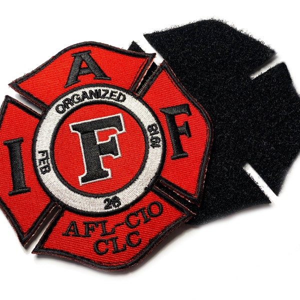 The Original authentic IAFF - international Association of Firefighters 4" (hook/loop) Union Patch
