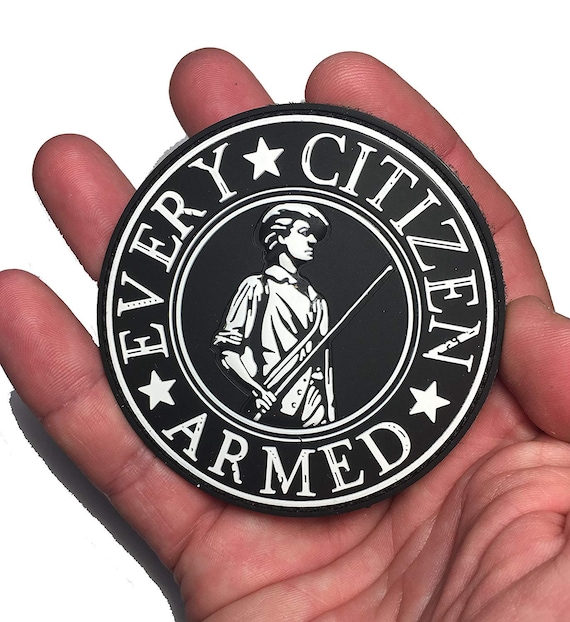 3 Every Citizen Armed Patriot Military Morale Patch hook/loop 