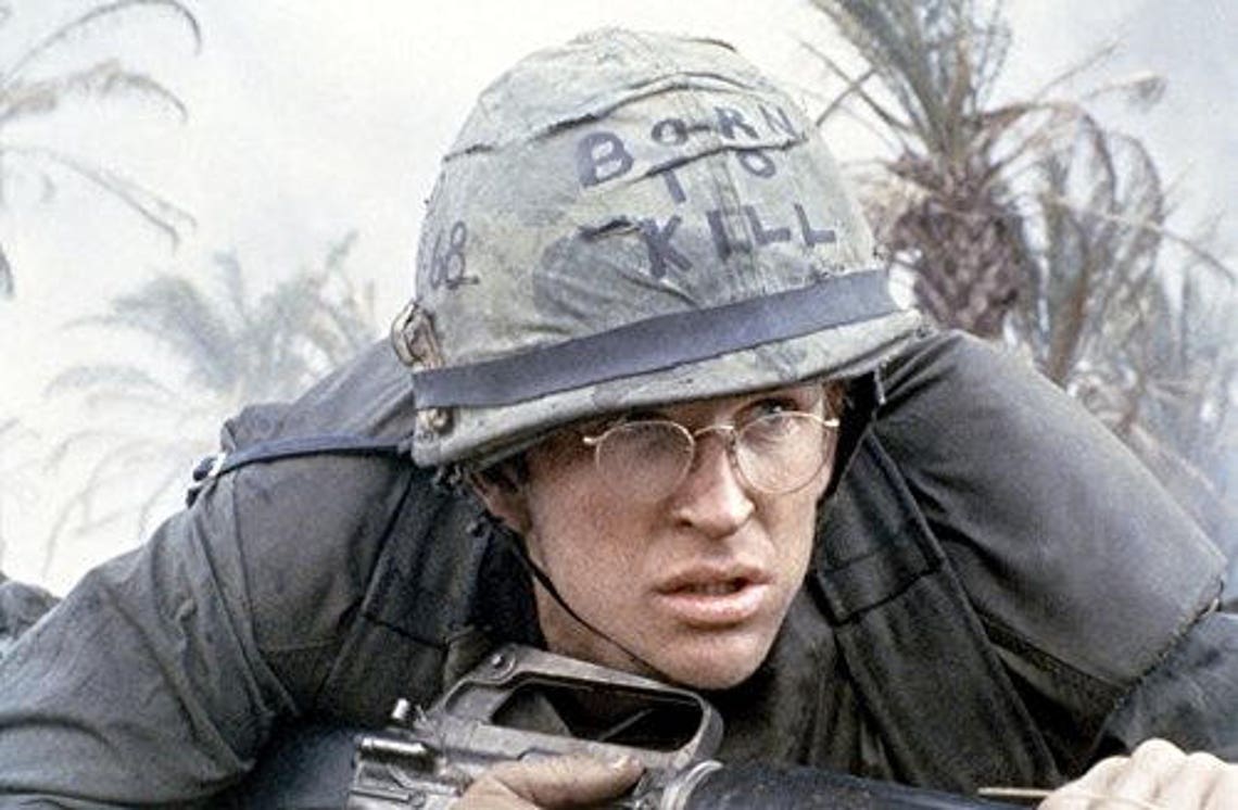 The Tactical Born to Kill Full Metal Jacket Helmet REFLECTIVE Etsy Canada