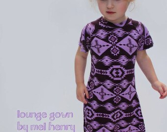 Mo's Bowtique Lounge Gown Mönster Ladda ner PDF Nattlinne 6 mån-10 år