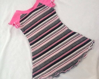 Mönster för Mo's Lounge-klänning i stickat material, 6 mån–10 år, lång och kort ärm