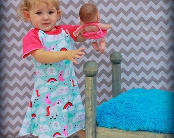 Mo's Lounge Gown Nattlinne Mönster storlek 6 månader upp till 10 år stickad lång och kort ärm