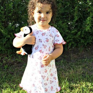 Mo's Bowtique Lounge Gown Pattern Download PDF Nightgown 6mos-10yrs image 4