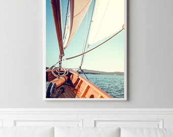 Sailboat art, sailing photography, nautical wall art, large wall art, coastal decor, sailboat prints, nautical decor, large wall art,