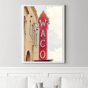 Waco Texas wall art, Waco Hippodrome Theater, Waco Texas Photography