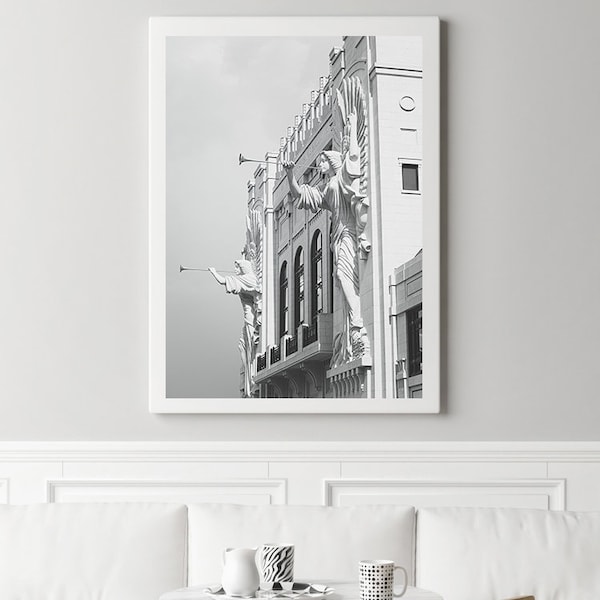 Fort Worth Texas Wall Art, Bass Performance Hall, Sundance Square, Fort Worth Texas Photography, Texas Decor, Black and White Texas Prints