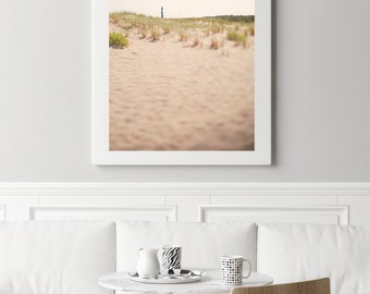 Lighthouse photography, Cape Hatteras Lighthouse Print, Outer Banks Photography, minimalist beach wall art, Vertical Lighthouse Art, OBX art