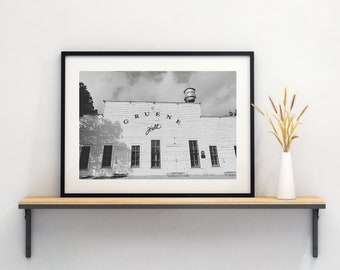 Black and white Gruene Hall Print