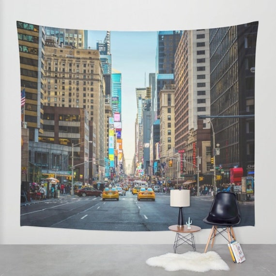 New york city wall tapestry, new york city wall decor, new york city photography, nyc tapestries, apartment decor, dorm decor, nyc skyline
