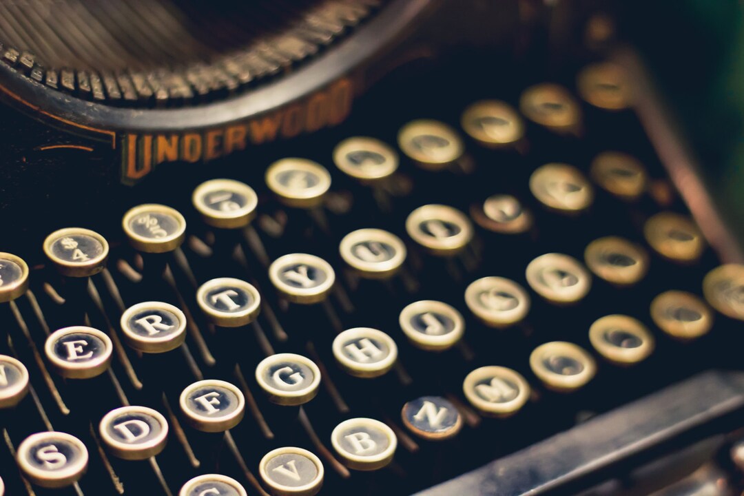 Vintage Typewriter Art Gift for Writers Typewriter Photography Etsy