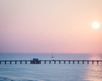 Gulf Shores photography, ocean photography, beach decor, alabama beach print, sunrise on the beach, large coastal wall art, coastal decor