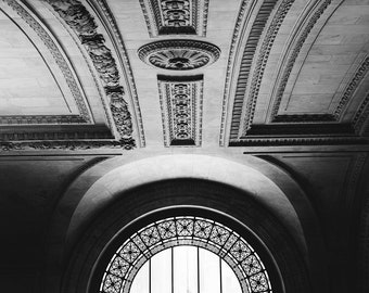 New York City Photography | New York Public Library | Architecture Prints | Black and White NYC Art | Large Wall Art