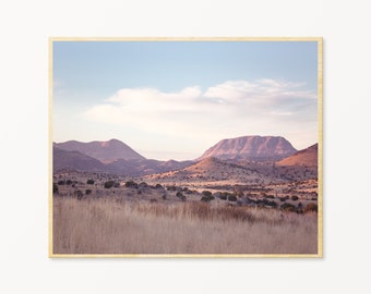 Marfa photography, west texas mountains at sunset, west texas photography, texas decor, texas wall art