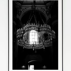 Prague Photography, European Wall Art, Black and white prague, large wall art