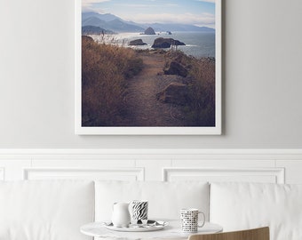 Cannon beach photography. oregon photography, coastal wall decor, pacific northwest decor, stormy coastal landscape, cannon beach prints,