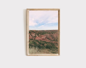 Sunset over Palo Duro Canyon Texas Landscape Photography Print