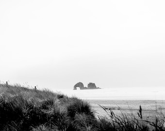 Oregon coast photography, rockaway beach, black and white coastal photography, beach art, coastal decor, oregon decor, pacific northwest,