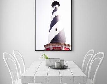 Lighthouse photography, Cape Hatteras Lighthouse Print, Outer Banks Photography, Vertical Outer Banks Print, Vertical Lighthouse Art