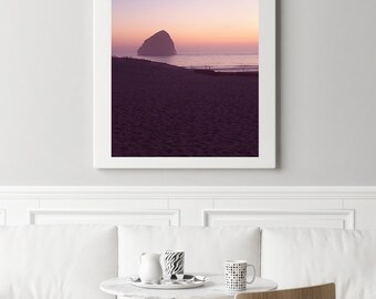 Oregon Coast Photography, Cape Kiwanda Print, Beach Sunset Wall Art, Oregon Coast Sunset, Pacific Northwest Decor, Pastel Beach Wall Art