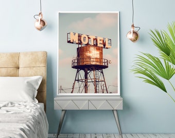 Vintage Motel Sign Print, Road Trip Wall Art, Retro Home Decor, Guestroom Wall Art, texas wall art, rustic photography, motel sign print