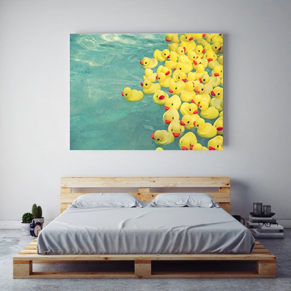 rubber ducks, rubber duck photography, canvas gallery, contemporary decor, funny art, funny decor, children's room, nursery art, bathroom