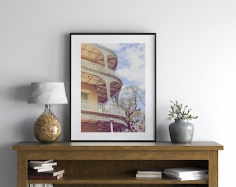 New Orleans Photography Esplanade Avenue, Colorful New Orleans Print, French Quarter New Orleans Print, New Orleans Architecture Print