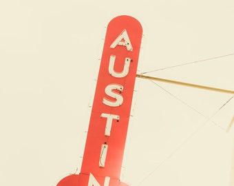 Texas photography, austin texas photography, austin motel print, retro motel sign, so close yet so far out, vintage austin print, austin art