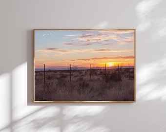 Marfa Texas Photography Print, West Texas Landscape Wall Art, Sunset over West Texas, Texas Home Decor, Marfa Texas Print, Western Wall Art