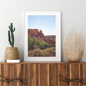 New Mexico Desert Landscape Photography, Abiquiu New Mexico , large vertical landscape art