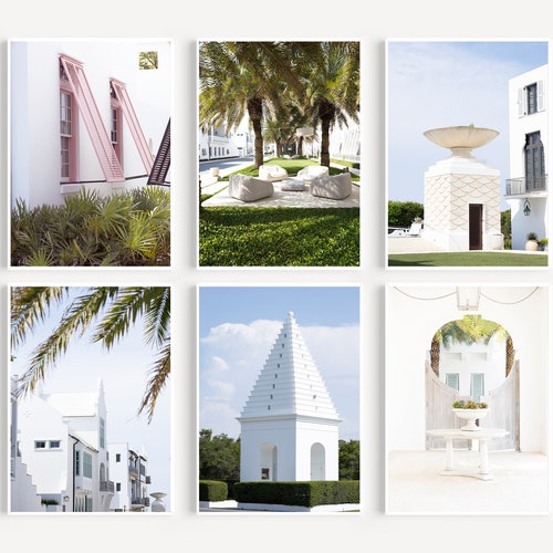 Alys Beach Watercolor Art Print 30A Florida Coastal Wall Art Etsy